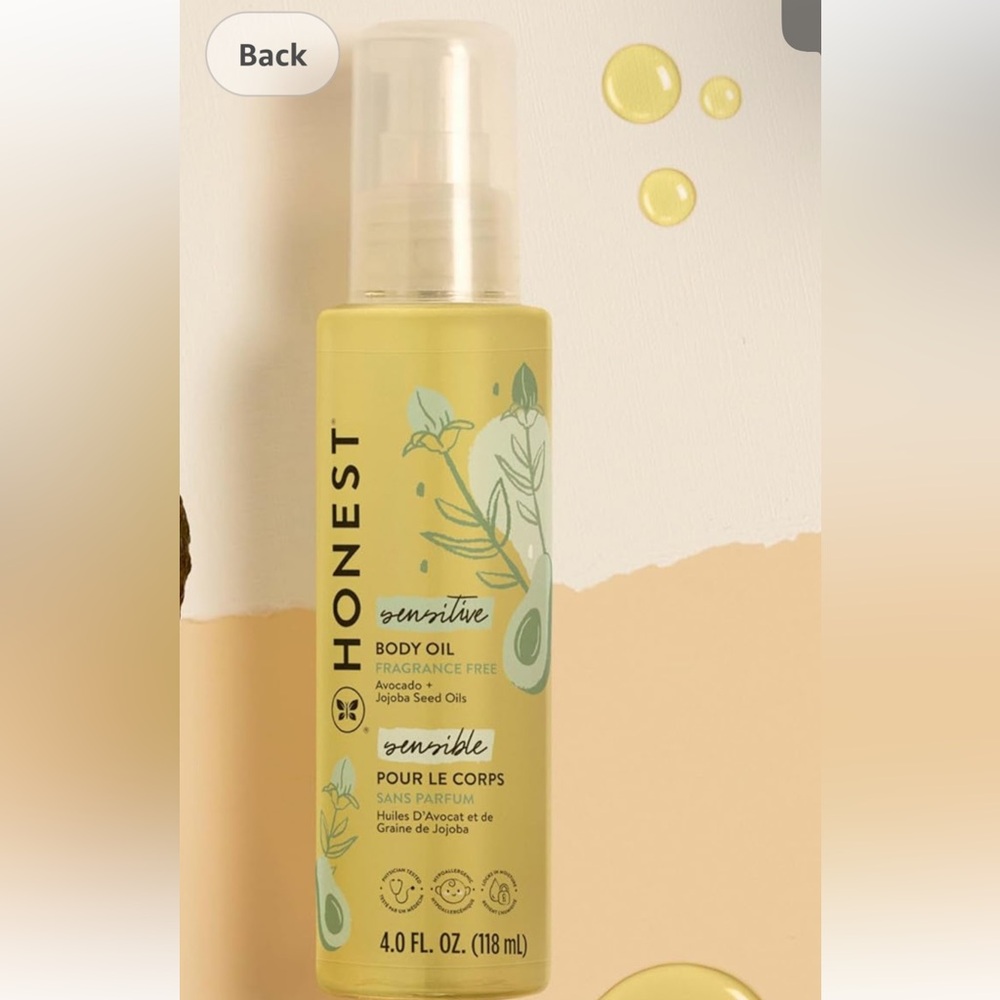 NEST Fragrances Sensitive Body Oil - Soft Yellow